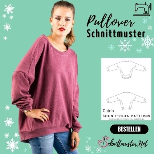 oversized Schnittmuster für Pullover