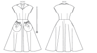 sewing-pattern-butterick-6055-dress-size-a5-6-14-32-40-or-e5-14-22-40-48