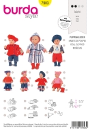 Sewing pattern Burda 7903 Dolls Size 40-45cm