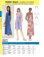 sewing-pattern-kwiksew-2982-dress-xs-s-m-l-xl-4-22-30-48