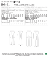 aussortiert: Schnittmuster Butterick 6461 Schlupfose, Designerhose Gr. 34-50