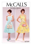 sewing pattern aus Papier McCalls 7599 Damenkleid Vintage...