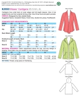 Sewing Pattern KwikSew Misses Cardigans