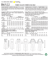 Schnittmuster Butterick 6522 Damenoverall Gr. 34-50