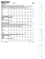 Schnittmuster Butterick 6727 Damenkleider, Wickeloptik Gr. 32-48