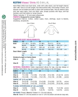 Sewing Pattern KwikSew 3799 blouse XS-S-M-L-XL