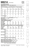 Schnittmuster McCalls 8214 Damenkleider, Stufenkleider Gr. 32-52