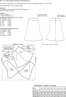 Schnittmuster pattern company 01794 modischer Rock asymetrisch Gr. 34-48