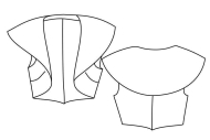 epattern Schnittmuster zwischenmass 610004 Kragenweste Gr. 36-58