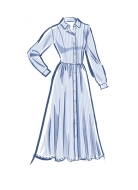 Sewing pattern Misses dress, shirt dress McCalls 8342