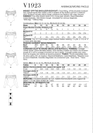 Schnittmuster Vogue 1923 schulterfreier Damenbody, Bodyshirt mit Wickeldrapage Gr. 34-52