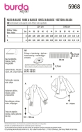 Sewing pattern Misses dress, Misses blouse Burda 5968