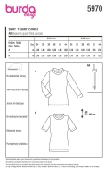 Sewing pattern Misses pullover, Misses shirt Burda 5970