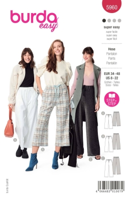 trousers-sewing-pattern-for-women-burda-5960-sewing-instructions