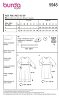 Sewing pattern Misses dress Burda 5948