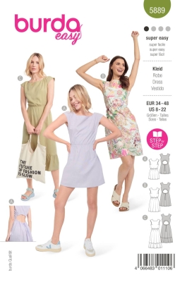 dress-sewing-pattern-for-women-burda-5889-sewing-instructions