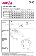 Sewing pattern Mens shirt, casual shirt Burda 5895