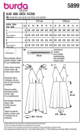 Sewing pattern Misses dress, strap dress Burda 5899