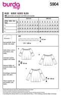 Sewing pattern Misses shirt, bow blouse Burda 5904