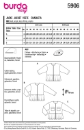 Sewing pattern Misses jacket, summer jacket Burda 5906