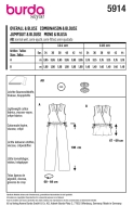 Sewing pattern Overall and blouse Burda 5914