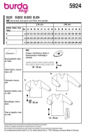 Sewing pattern Misses shirt, shirt blouse Burda 5924