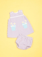 Schnittmuster sommerliches Babykleidchen, Spieler mit Pumphöschen Butterick 6905 Gr. NB-XL 46-81cm