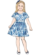 Sewing pattern girls dress, jumpsuit and romper Butterick 6908