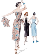 vintage fashion-for-women-sewingpattern-butterick-6923-average-to-sew