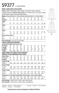 Schnittmuster weiter Damenrock, Faltenrock Simplicity 9377  Gr. 32-50