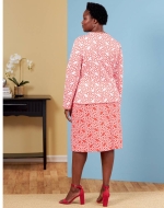 Sewing pattern Misses plus-size jacket and skirt set Simplicity 9553