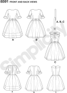 magical-vintage fashion-paper-sewing-pattern-simplicity-8591-diy-instructions