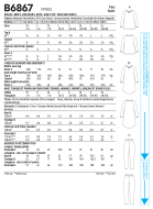 Sewing pattern Jersey set for the whole family Butterick 6867