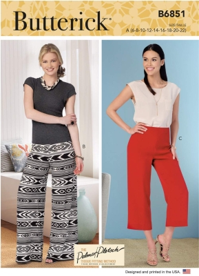 trousers-sewing-pattern-for-women-butterick-6851-sewing-instructions