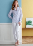 Schnittmuster elegante Damenbluse, Designerbluse Palmer/Pletsch Butterick 6842 Gr. 34-50