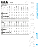 Sewing pattern Misses shirt, T-shirt Butterick 6847