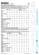 Schnittmuster elegante Damenkombi Jacke, Hose, Rock Butterick 6860 Gr. 34-50