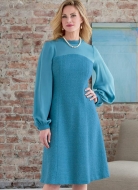 Schnittmuster märchenhafter Damenmantel mit Samtkragen und Kleid Butterick 6868 Gr. 34-50