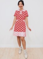 Sewing pattern Misses dress, Retro dress with collar knowME 2029