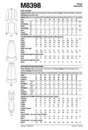 Schnittmuster authentisches Damenkostüm mit Weste Nancy Farris-Thee McCalls 8398 Gr. 34-52