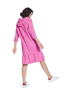 Schnittmuster gerades Damenkleid, Sweatkleid mit Kapuze Burda 5851 Gr. 34-48