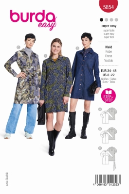 dress-sewing-pattern-for-women-burda-5854-sewing-instructions