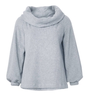 Schnittmuster modischen Damenpullover, Raglanpulli Burda 5858 Gr. 34-48