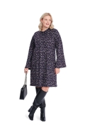 Schnittmuster einfaches Damenkleid Plussize, Sweater Burda 5866 Gr. 44-54