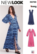 dress-sewing-pattern-for-women-newlook-6766-sewing-instru...