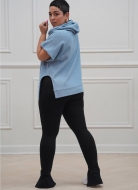 Schnittmuster modische Designerkombi Hoodie und Leggings Simplicity 9636 Gr. 30-46