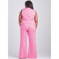 Schnittmuster hübsche Damenkombi Hose und Weste auch Plussize Simplicity 9689 Gr. 36-64