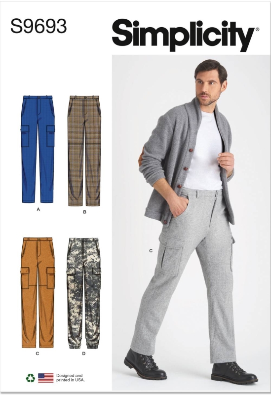 1950's Sewing Pattern: Mens Pants - Slacks Trousers Shorts - Multi-sizes |  eBay