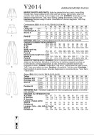 Schnittmuster modische Bundfaltenhose Vogue 2014 Gr. 34-52