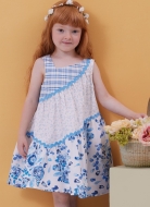 kinderkleider-schnittmuster-butterick-6988-naehprojekt-mittel-zu-naehen-